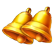 electric coins ultimate running wins golden bells symbol icon