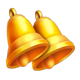 electro coin link bells symbol icon
