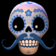 esqueleto explosivo 2 powerpoints skeleton blue symbol icon