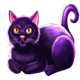 evil witch laugh cat symbol icon