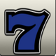 extreme pay seven blue symbol icon