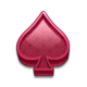 fat banker red spade symbol icon