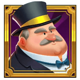 fat banker rich man symbol icon