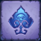 fat drac blue spade symbol icon