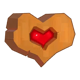 fat rabbit heart symbol icon