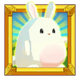 fat rabbit wild rabbit symbol icon