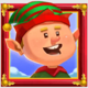fat santa elf symbol icon