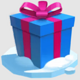 fat santa gift symbol icon
