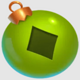 fat santa green bauble symbol icon
