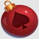 fat santa red bauble symbol icon