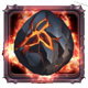 fire master hold and win lava rock symbol icon