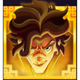 fire tale golden villain symbol icon