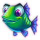 fishermans bounty green fish symbol icon