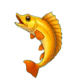 fishmongers frenzy big catch fish yellow symbol icon