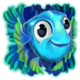fishy business mega cascade blue fish symbol icon