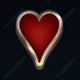 flame heart symbol icon