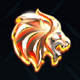 flame lion symbol icon