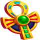 flame of ra ankh symbol icon