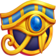 flame of ra eye symbol icon