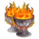 flaming hot devil lava chalices symbol icon