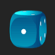 flashing dice blue dice2 symbol icon
