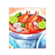 floating market soup symbol icon