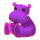 fluffy favourites clawmania purple hippo symbol icon