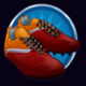 football star deluxe boots symbol icon