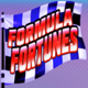 formula fortunes hold and win flag symbol icon