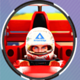 formula fortunes hold and win racer symbol icon