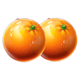 fortune love fresh oranges symbol icon