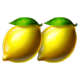 fortune love lemon pair symbol icon