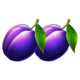 fortune love purple plums symbol icon