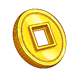 fortune maiden coin symbol icon