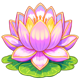 fortune maiden lotus symbol icon