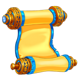 fortune maiden scroll symbol icon