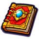 fortune mummy spell book symbol icon
