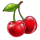 fruit lock 7 red cherries symbol icon