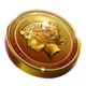 gameart lady luck coin symbol icon