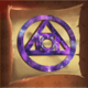 gaming alchemy purple scroll symbol icon