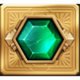 gems of zeus emerald emblem symbol icon