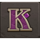 gems of zeus k symbol icon