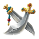 genies link and win 4tune double swords symbol icon