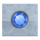 genies touch blue jewel symbol icon