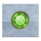 genies touch green jewel symbol icon