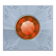 genies touch red jewel symbol icon