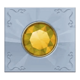 genies touch yellow jewel symbol icon