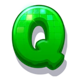 ghost pigger green q symbol icon