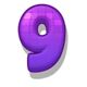 ghost pigger purple nine symbol icon
