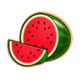 glowing hot 10 classics series melon symbol icon